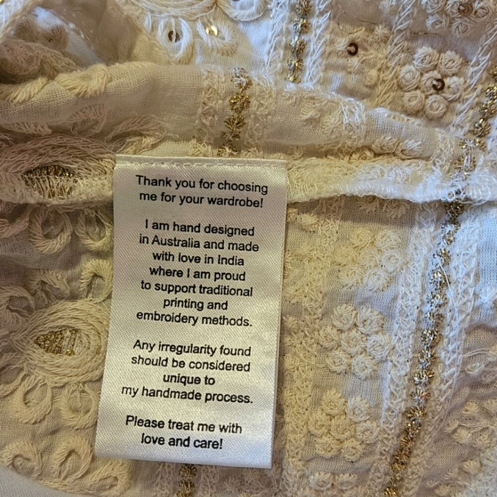 White Belize Whitehaven Dress- NWT- Size Large - Picture 17 of 17